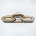 thumbnail image 3 of - 3 Link Wood Knot for Home Decoration,Wood Chain Link Decor,Decorations for Living Room, Rustic Farmhouse, Shelf,Coffee Table Decor, 3 of 7