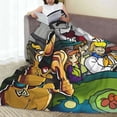 thumbnail image 3 of Lsque Scooby-Doo Pattern Fuzzy Fleece Throw Blanket Extra Large,Super Soft,Fluffy and Warm Blankets for Couch,Bed,All Season Use (40"x30"), 3 of 7