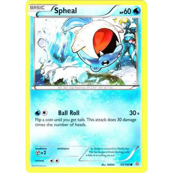 Pokemon Primal Clash Common Spheal #45