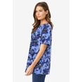 thumbnail image 3 of Woman Within Plus Size Perfect Printed Short-Sleeve Crewneck Tee, 3 of 6
