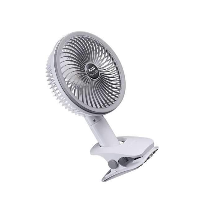 Ounissouiy Ventilador con Clip ABS, repuesto de verano, escritorio, ajustable, desmontable, recargable, portátil, funcionamiento silencioso, Accesorios para electrodomésticos Sin luz