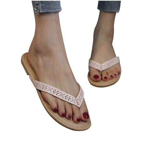 

Women On Peep Breathable Flat Shoes Beach Flip Flops