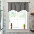 thumbnail image 6 of Howarmer Solid Color Polyester Valance Curtains with Rod Pocket ( Light Gray ), 6 of 6