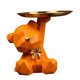 thumbnail image 5 of Bandeja para guardar llaves con forma de oso, escultura de animal, organizador de mesa, joyero Naranja, 5 of 9