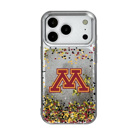 Keyscaper  Minnesota Golden Gophers iPhone Glitter Case with Confetti Design