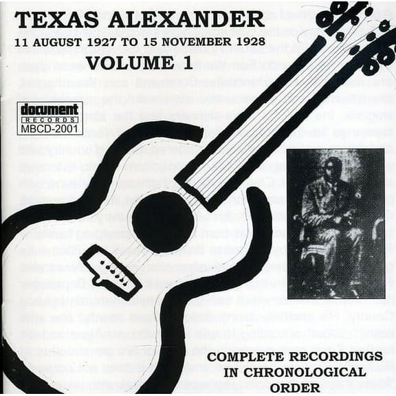 Texas Alexander - Complete Recorded Works 1927-1950 Vol. 1 (1927-1928) - Music & Performance - CD