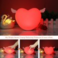 thumbnail image 2 of Chainplus LED Nursery Night Lights for Kids: USB Cute heart shape Silicone Baby Night Light with Touch Sensor - Portable and Rechargeable Infant Nightlight Lamp Baby Gift, 2 of 8