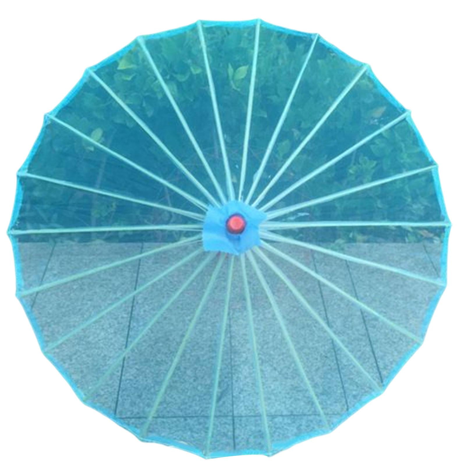 Transparent Umbrella Craft Lace Umbrella Children's Dance Umbrella Pure Color Retro Decor