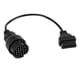 thumbnail image 1 of Cable Conector De Diagnóstico Obd2 12V CC De 19 Pines A 16 Pines De 40cm De Longitud, 1 of 1