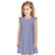 thumbnail image 1 of Fotbe Blue And White Porcelain Chinaware Vestido de Dormir para Niñas de 3 a 10 Años, Mangas Cortas, Estilo Princesa, Pijama Camisón con Mangas Voladas-XX-Large, 1 of 6