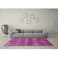 thumbnail image 3 of Ahgly Company Indoor Square Oriental Purple Industrial Area Rugs, 8' Square, 3 of 4