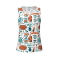 thumbnail image 6 of Sigee Cute Tableware for Women's Workout Tank Top,Running Tank Tops,Sleeveless Gym ClothesLarge, 6 of 8