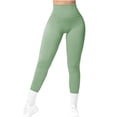 thumbnail image 2 of Yoga Pants for Women Knitted Thread Peach Hip V Waist Yoga Pants High Elastic Sports Running Fitness Pants, 2 of 5