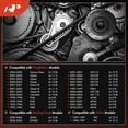 thumbnail image 2 of A-Premium Heavy-Duty Serpentine Drive Belt Compatible with Ford, Blue Bird, Freightliner, Kenworth, Ottawa, Peterbilt, Sterling Truck & Volvo Cars - L9000, LA9000, LNT9000, Century Class & More, 2 of 9