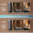 thumbnail image 3 of ANGELES HOME 60"x30" LED Mirrored Medicine Cabinet, Medicine Cabinets with Lights for Bathroom, Recessed or Surface Mount, Led Medicine Cabinet with Outlets & USB, Defogger, Dimmer, Three Open Door, 3 of 16