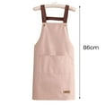 thumbnail image 5 of Soumake Work Apron Waterproof Oil-proof Kitchen Apron with Large Pockets Durable Stylish Workwear for Home Garden, 5 of 7
