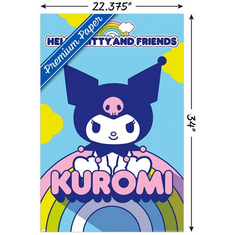 Hello Kitty and Friends - Kuromi Wall Poster, 22.375