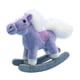 thumbnail image 4 of Caballo mecedor de peluche de 5,91 pulgadas, adorno para sofá, para acurrucarse, realista, de dibujos animados de granja violeta, 4 of 9