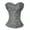 Gray, variant on Grebrafan Corset With Straps Cosplay Masquerade Bustier Top Red XL
