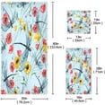 thumbnail image 3 of Colorful Flowers Dragonfly Towel Set of 3, Ultra Soft and Absorbent Bath Towels for Bathroom Sports Gym Swim Spa Beach (1 Bath Towel, 1 Hand Towel & 1 Washcloth) Washcloth Gift, 3 of 7
