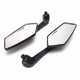 thumbnail image 5 of Speravity Paquete de 2 espejos para motocicleta, hermosas líneas, vista trasera, plegable, ajuste libre, vista amplia, resistencia a la corrosión, Accesorios para motos Speravity VI002061-00B, 5 of 6