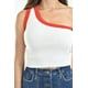 thumbnail image 4 of Top asimetrico de un hombro Juvenil, 0196 (Rojo) blanco G, 4 of 5