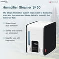 thumbnail image 2 of BONECO S450 Large Room Steam Humidifier with Warm Mist and Digital Display, 2 of 9