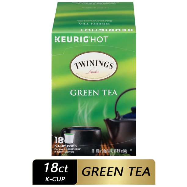Twinings of London Green Tea KCups for Keurig , 18 Ct.