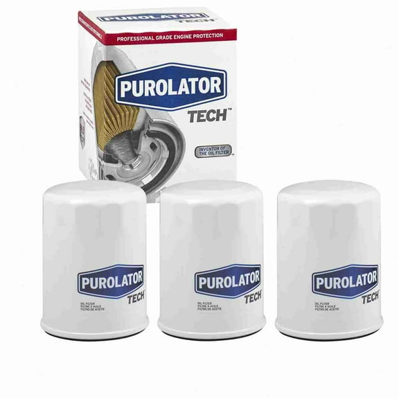 3 pc Purolator TECH TL14610 Engine Oil Filters for 041-8135 1230A105 12582255 1356 1357 150-1009 150-1010 15208-31U00 15208-31U01 15208-31U0A 15208-31U0B 15208-7B000 15208-9E000 15208-9E000A