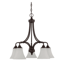 Sunset F18056-64 5Lt 100W Mb Darby Chandelier Down Provincial Bronze