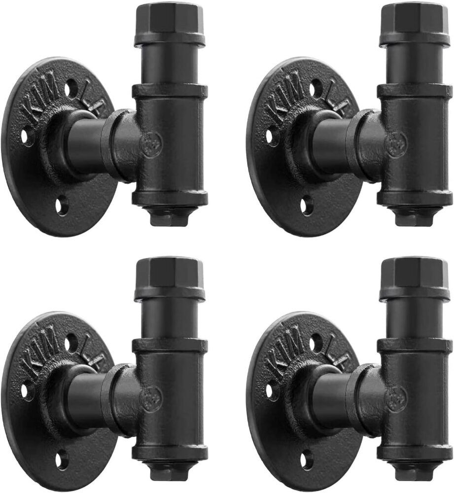 Pynsseu Towel Racks for Bathroom Industrial Pipe Coat Hook Wall Mounted