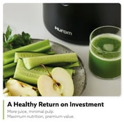 Hurom Cold Press Juicer Machine, Low Pulp Slow Juicer, Black