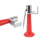 thumbnail image 2 of Bocina de aire universal para coche, súper ruidosa, 180 dB, bocina de aire para camión de trompeta única para vehículos, trenes, barcos, DC 12-24 V, color rojo, 2 of 12