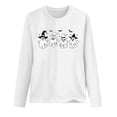 thumbnail image 4 of Patlollav 2024 Halloween Womens Casual Round Neck Long Sleeve Winter Tops/Shirts, 4 of 6