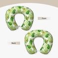 thumbnail image 3 of KLL Avocado And Tropical Palm Leaves Pattern Memory Foam Cervical Neck Pillow Versatile U-Shaped Pillows for Home/Office/Camping/Travelling/Soft Washable Cover, 3 of 8
