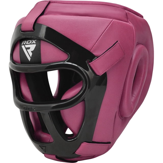 Casco de boxeo RDX MMA Muay Thai con rejilla frontal extraíble
