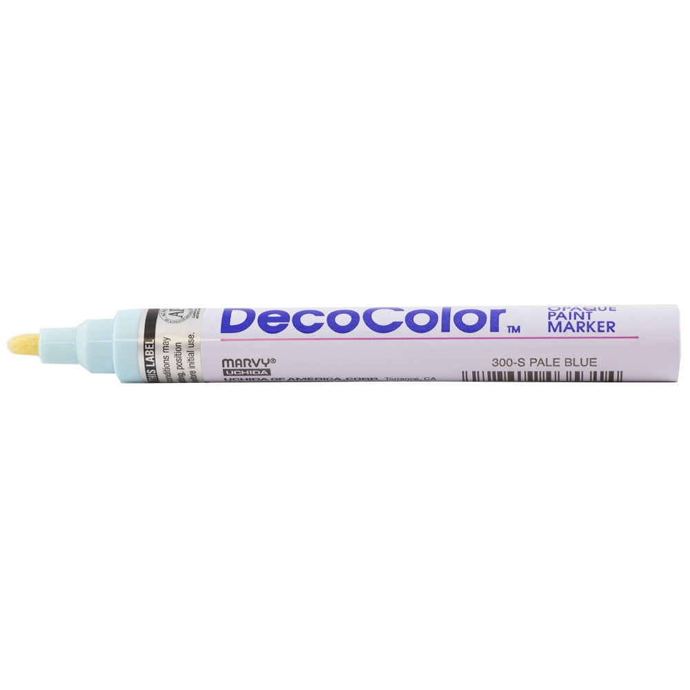 Marvy Uchida Broad Line Opaque Paint Marker, Pale Blue, 1/Pack
