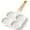 White 4-Section pan, variant on GiPP Nonstick Egg Frying Pan, 4-Cup Granite Non Stick Omelette Pan Skillet for Breakfast, Pancake Pan with Heat-Resistant Handle, Compatible with All Stovetops