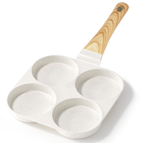GiPP Nonstick Egg Frying Pan, 4-Cup Granite Non Stick Omelette Pan Skillet for Breakfast, Pancake Pan with Heat-Resistant Handle, Compatible with All Stovetops