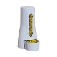 thumbnail image 4 of Hamster Feeding Bowl with Water Bottle, 2 in 1 Small Pet Feeder and Water Dispenser for Cage, Space Saving Design, Moonlight White 80ml, 4 of 5