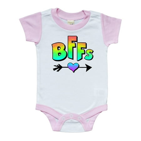 BFFs - best friends forever with heart and arrow in rainbow colors Infant