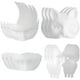 thumbnail image 4 of 12 máscaras en blanco para mascarada, máscara blanca para disfraz, máscara de papel para fiesta para hombres y mujeres., 4 of 7