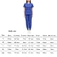 thumbnail image 5 of Conjunto de uniforme médico para mujer, cuello en V, bolsillos, top y pantalones, ropa de trabajo, ropa de trabajo de enfermera XL, 5 of 5