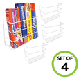 thumbnail image 2 of Evelots 4 Pk Plastic and Foil Wrap Organizer on Cabinet Door or Pantry Wall Rack - Sandwich, Freezer, Food Bag Storage Organizer - Bathroom Laundry Supplies, Kitchen Organization and Storage, 2 of 7