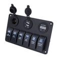 thumbnail image 4 of Interrupteur à Bascule, Panneau d'Interrupteur de Voiture à LED 6 Voies Design de Pointe, 4 of 8