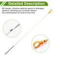 thumbnail image 4 of Unique Bargains No.06K115611E Engine Oil Dipstick for Audi A3 2009-2013 for Audi Q3 2015-2018 Orange Oil Level Dip Stick Double Hole Indicator Plastic 1 Pc, 4 of 6