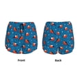 thumbnail image 5 of Lsque Bullfinches Printed Women's Running Shorts with Liner Pockets,Elastic Quick Dry Workout Athletic Gym Yoga Shorts,Womens High Waist Shorts-Medium, 5 of 9