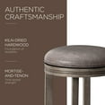 thumbnail image 4 of Maven Lane Eva Counter Stool, Reclaimed Oak Finish w/ Ronan Stone Vegan Leather, 4 of 6