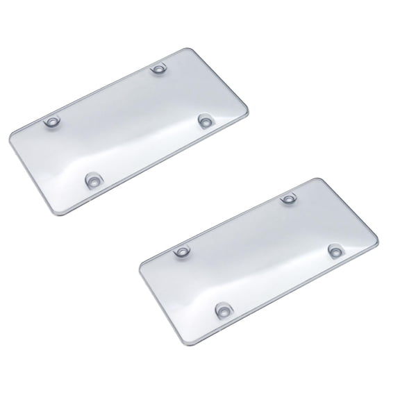 2Pack Clear License Plate Cover Frame 2Pcs All Weather Novelty/License Plate Bubble Fits Any Standard Us Plates Front And Back License Plates Office&Craft&Stationery Home Decor