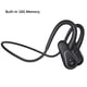 thumbnail image 1 of es inalámbricos de conducción ósea Bluetooth es abiertos a prueba de sudor con micrófono y memoria, manos para deporte depo Negro, 1 of 8
